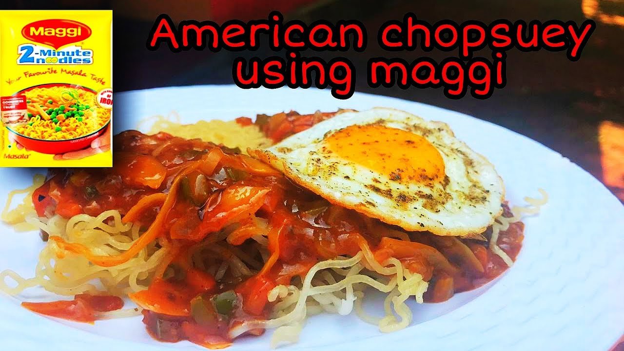 American Chopsuey Using Maggi