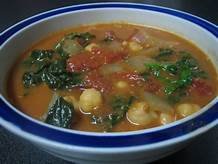 Hearty Spinach and Chickpea Soup