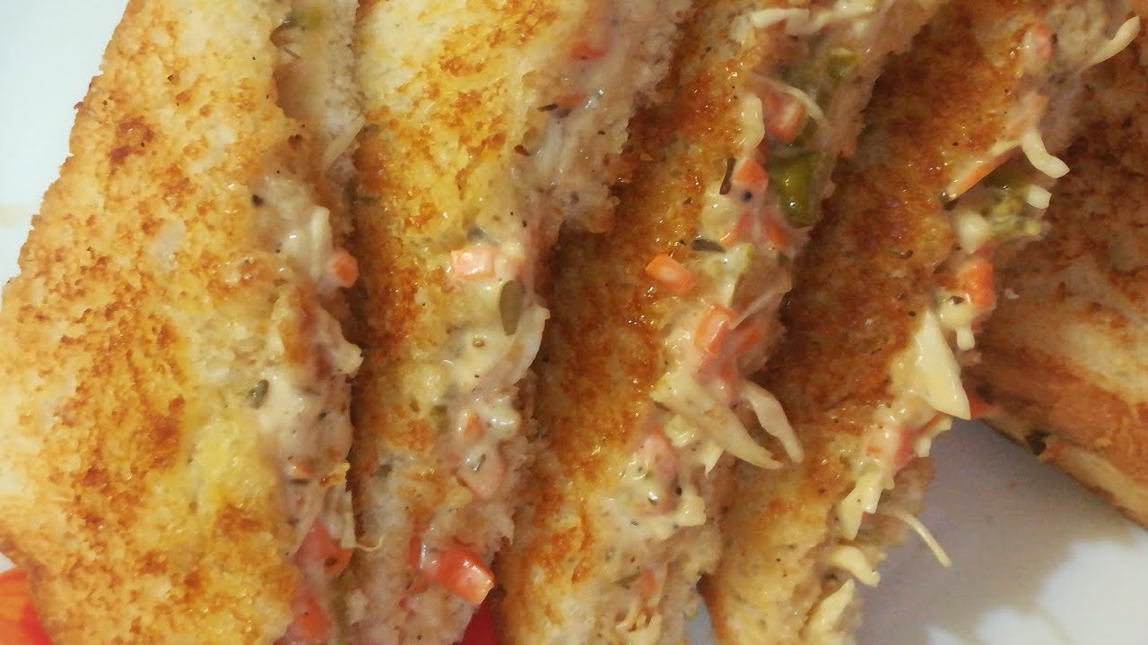 Easy Veg Sandwich / Veg Mayo Sandwich